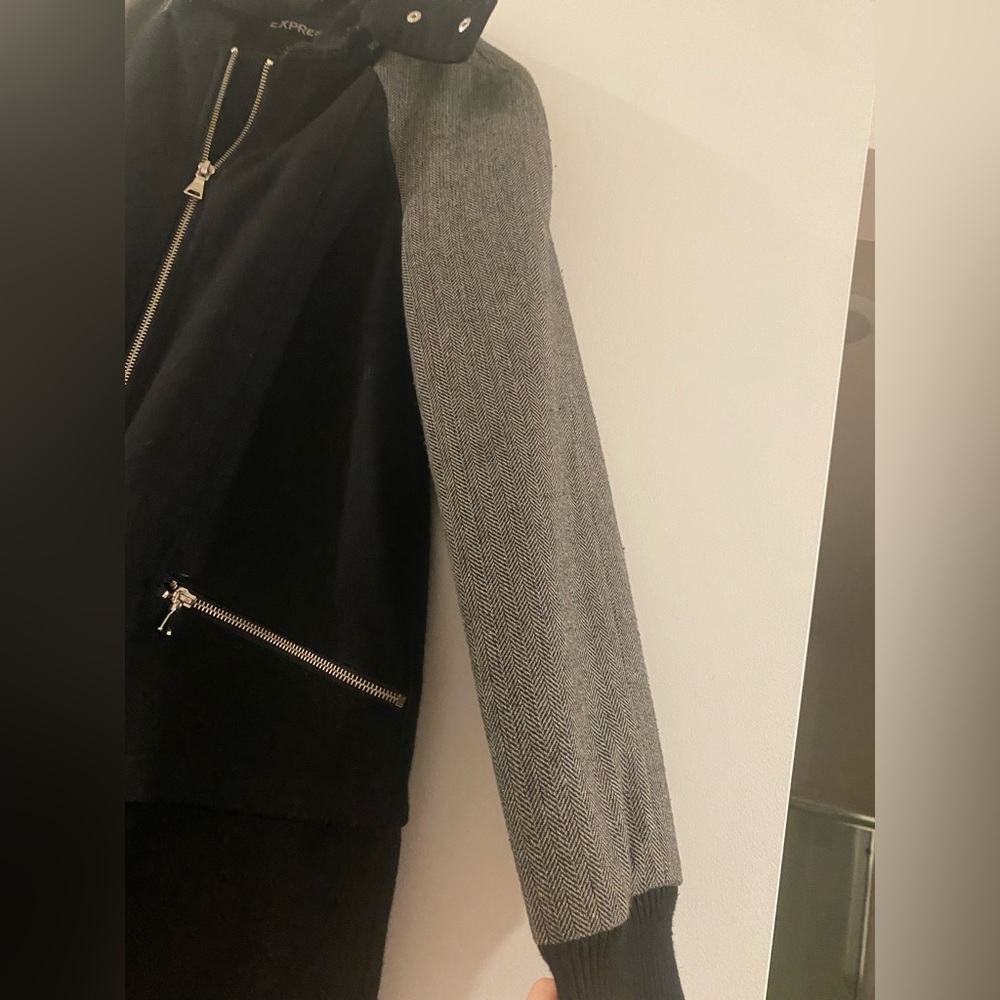 Express Hooded Wool Blend Coat - Picture 9 of 9